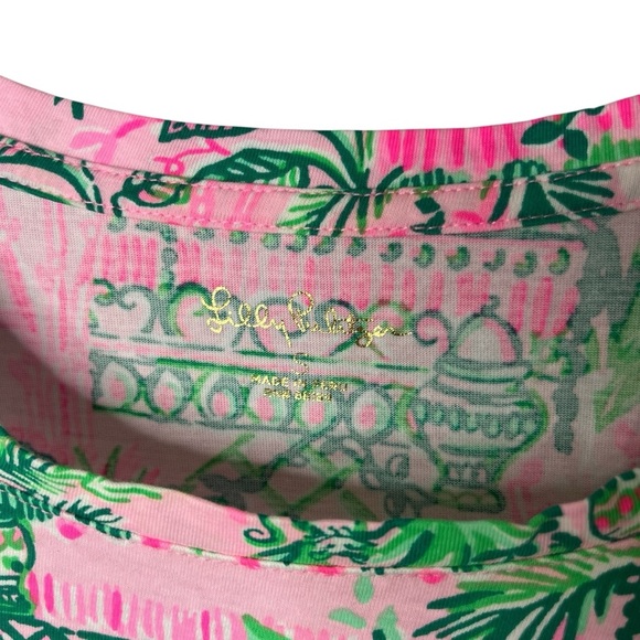 Lilly Pulitzer Cody T Shirt Dress Mandevilla Baby Always Worth It Size Small - Picture 3 of 5